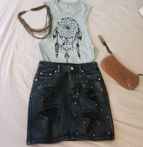 Denim skirt
